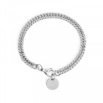 The Lifestyle Co Men Silver Tone Chain Bracelet