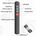 MIPREZT Presentation Clicker for Powerpoint, Wireless Presentation Remote Presenter Remote